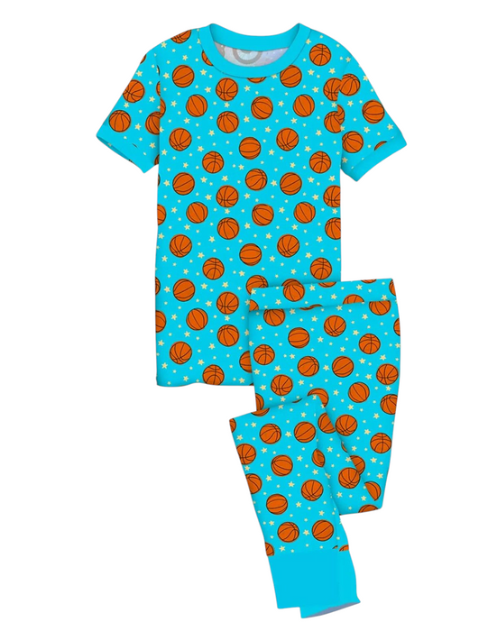 Hoop Dreams Bamboo Short Sleeve Pant Lounge Set