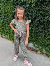 Load image into Gallery viewer, Green Floral Jumpsuit