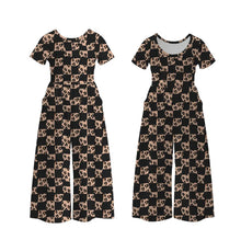 Load image into Gallery viewer, Checkered Leopard Jumpsuit