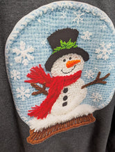 Load image into Gallery viewer, Snowglobe Faux Embroidered Adult Sweatshirt