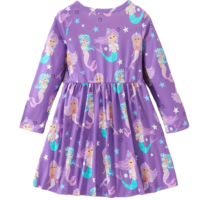 Purple Mermaid Dress
