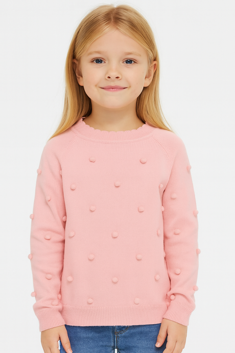 Pink Pom Pom Sweater