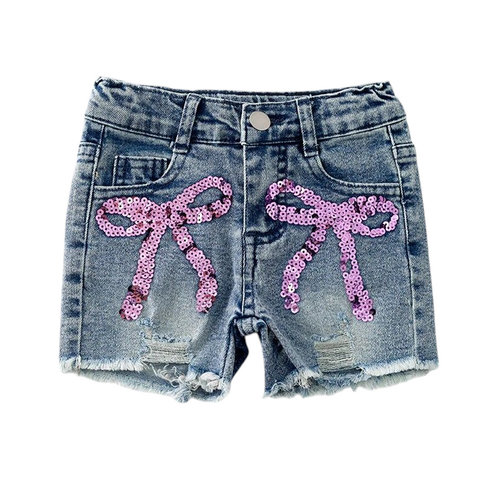 Seqin Bow Jean Shorts