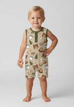 Load image into Gallery viewer, Campfire Cubs Bamboo Tank Romper