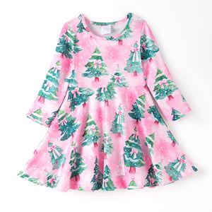 Pink Christmas Tree Dress