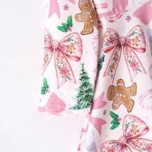 Load image into Gallery viewer, Pink Gingerbread Bow Dress