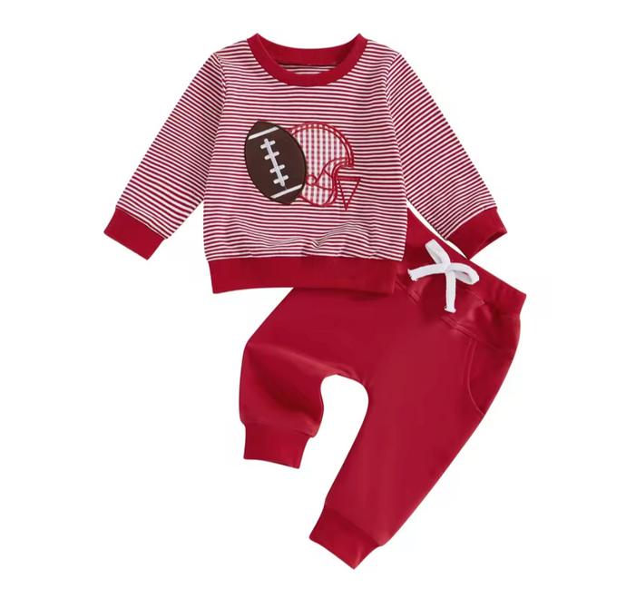 Red Football Jogger Set