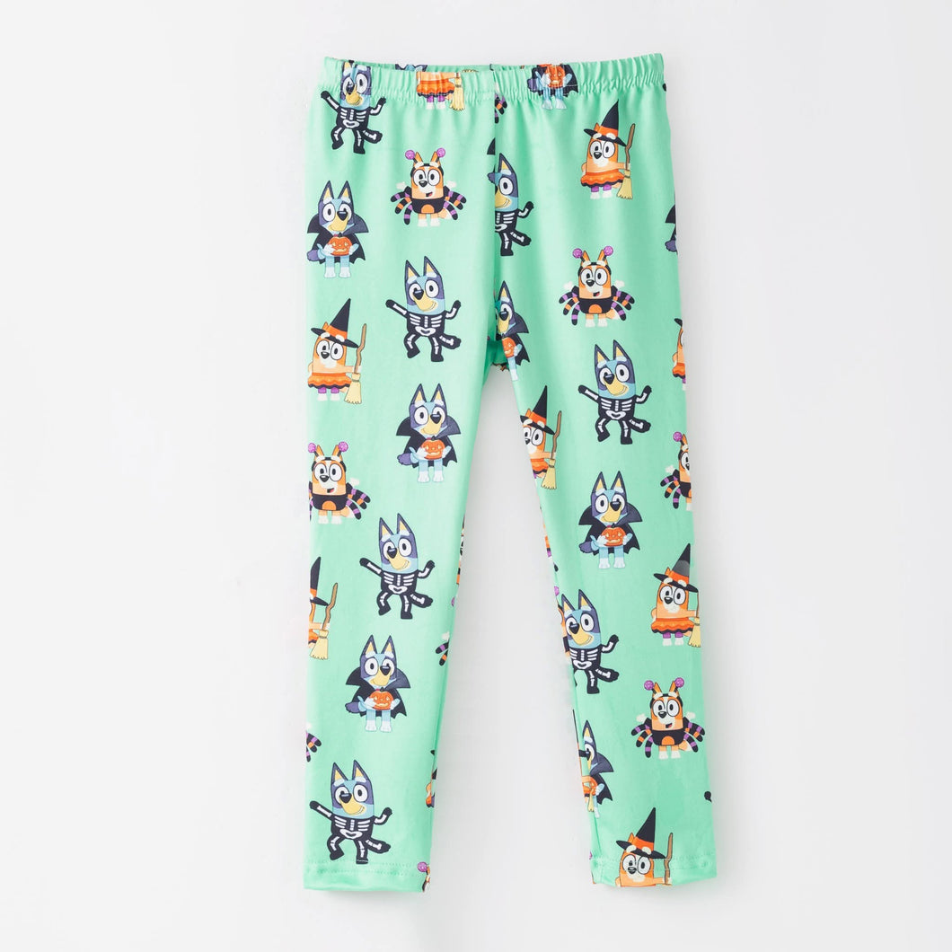 Blue Dog Halloween Leggings