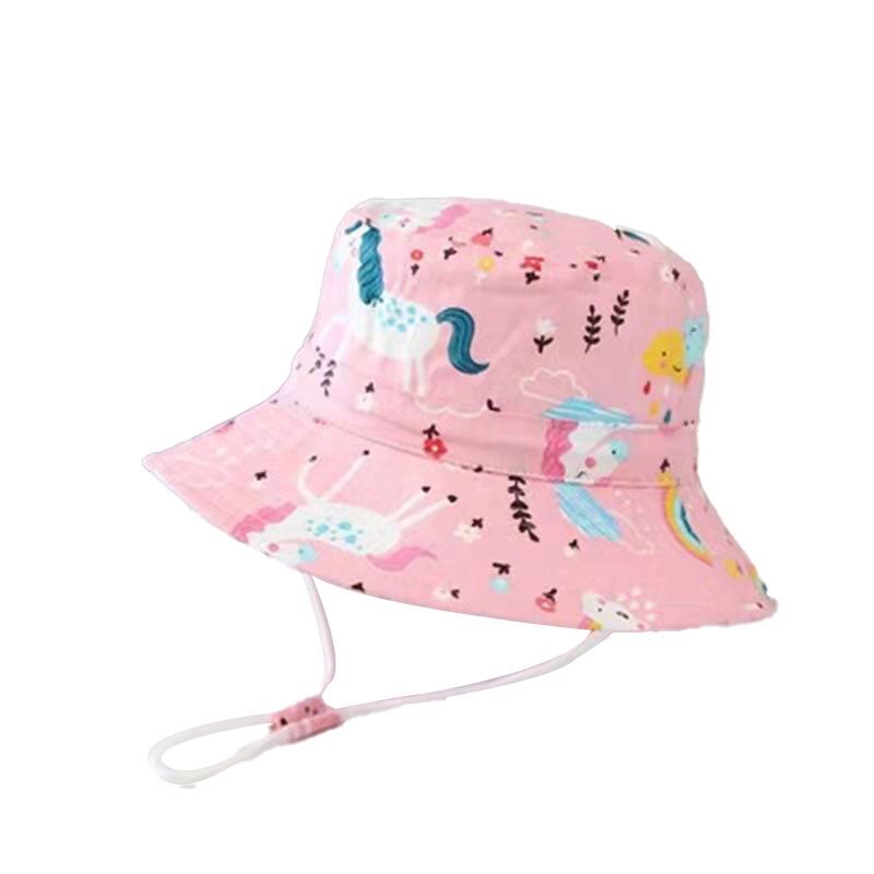Pink Unicorn Bucket Sun Hat
