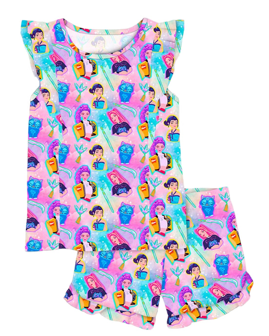 Rainbow DH Bamboo Flutter Shorts Set *Pre-order*