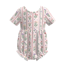 Load image into Gallery viewer, Striped Floral Romper