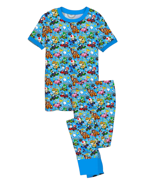 Luigi Land - Bamboo Short Sleeve Pant Lounge Set