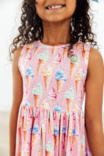 Load image into Gallery viewer, Ice Cream Dreams Tank Twirl Dress