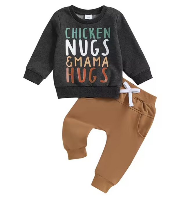 Chicken Nugs & Mama Hugs Jogger Set