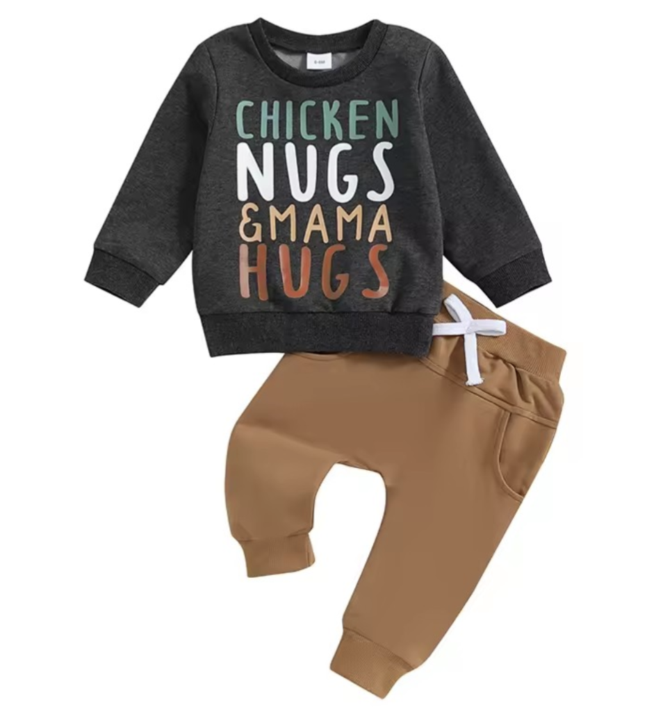 Chicken Nugs & Mama Hugs Jogger Set