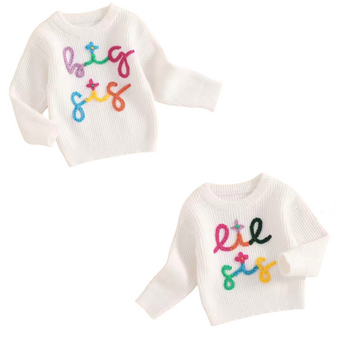 Rainbow Big Sis & Lil Sis Sweaters