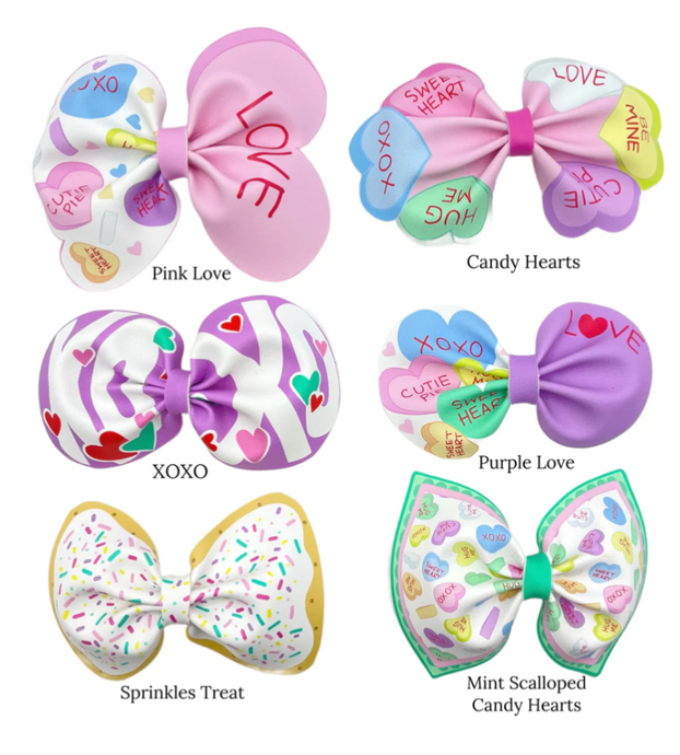 Conversation Hearts Hairbows