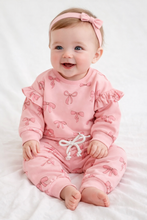 Load image into Gallery viewer, Pink Bow Jogger Set
