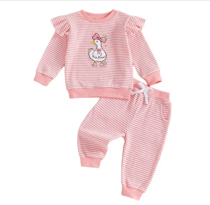 Pink Goose Jogger Set