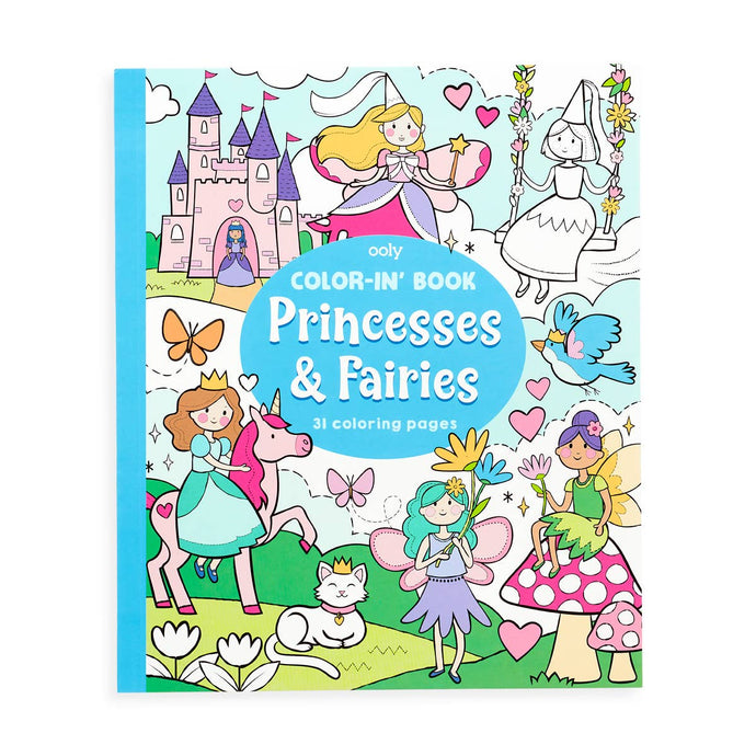 Color-in' Book - Princesses & Fairies