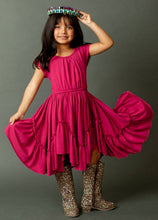 Load image into Gallery viewer, Adrianna Dress in Fuchsia