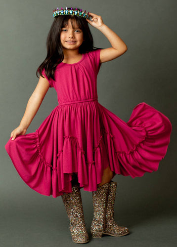 Adrianna Dress in Fuchsia