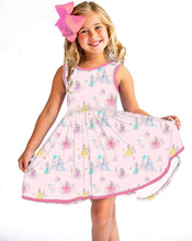 Load image into Gallery viewer, Charlie&#39;s Project pink princess Sleeveless dress with pockets - The Poppy Sage Children&#39;s Boutique