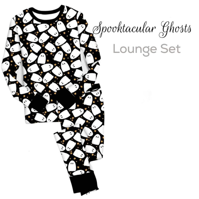 Spooktacular Ghosts Bamboo Long Sleeve Lounge Set