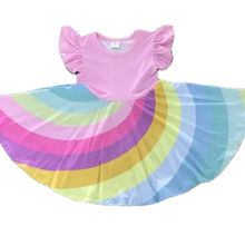 Load image into Gallery viewer, Rainbow Twirl dress - The Poppy Sage Children&#39;s Boutique