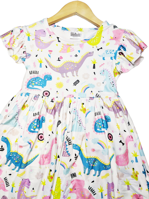 Dinosaur Dress - The Poppy Sage Children's Boutique
