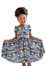 Load image into Gallery viewer, Hocus Pocus Witches!  Charlie&#39;s Project twirl dress - The Poppy Sage Children&#39;s Boutique