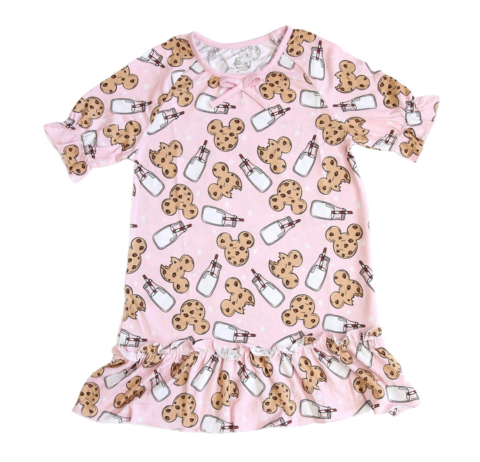 Milk and Cookies Pajama Gown