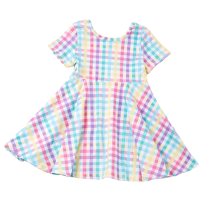 Pastel Gingham dress and shirt