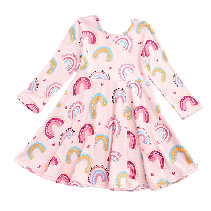 Rainbow Twirl dress