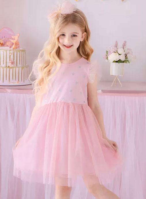 Pink Shimmer Star dress